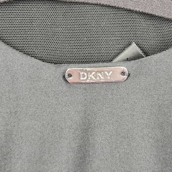 DKNY swimsuit one piece Womens Size 6 Black Studded Pearls - Picture 3 of 5